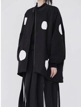 Dark original large poka dot cape Jacket