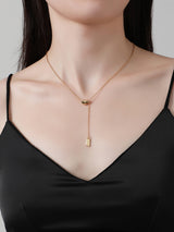 Acacia bean clavicle necklace