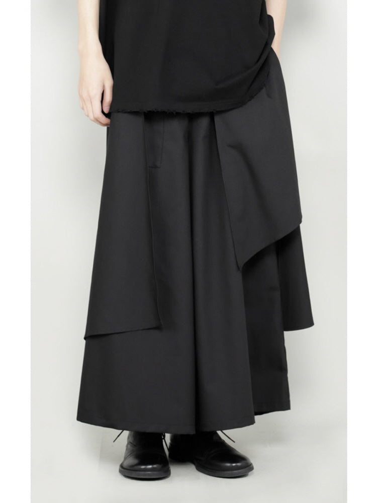 Japanese irregular wide-leg pants