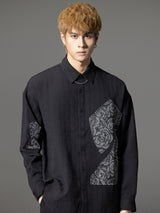 New jacquard long sleeve shirt