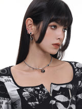 Star Moon metal Earrings