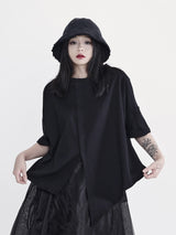 Loose personality irregular short sleeve T-shirt