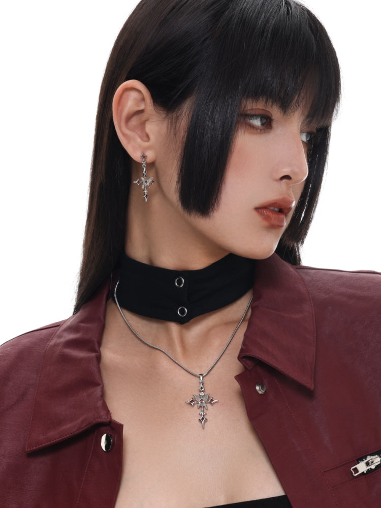 Premium cross earrings