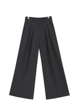 Black wide-leg suit Pants