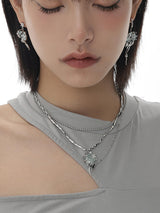 Ice source hunting clavicle chain necklace