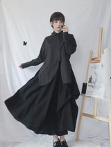 Japanese versatile loose long sleeve shirt