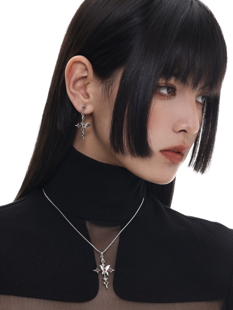 Premium cross earrings