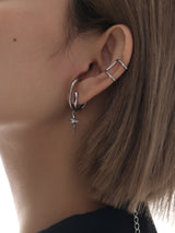 Floating asterisk ear clip