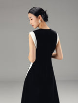 Pima cotton high-quality stitching slim dress