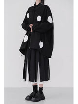 Dark original large poka dot cape Jacket