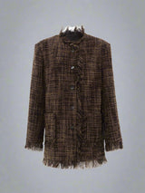 Elegant fringe-trimmed jacket