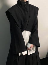 Hepburn style drape loose coat