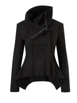 Integrated stand-up collar X-shaped jacket