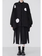 Dark original large poka dot cape Jacket