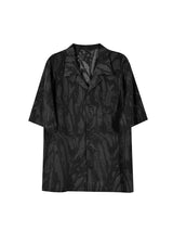 Niche embossed dark pattern shirt