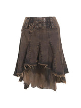 Fried vintage denim skirt