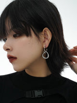 Exuding elegance long drop earrings