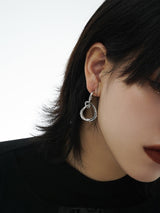 Exuding elegance long drop earrings