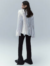 Two-tone cloud velvet jacket