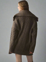 Horn button knitted Jacket