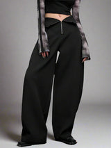 Two-wear silhouette trousers