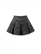 High-waisted chain retro skirt