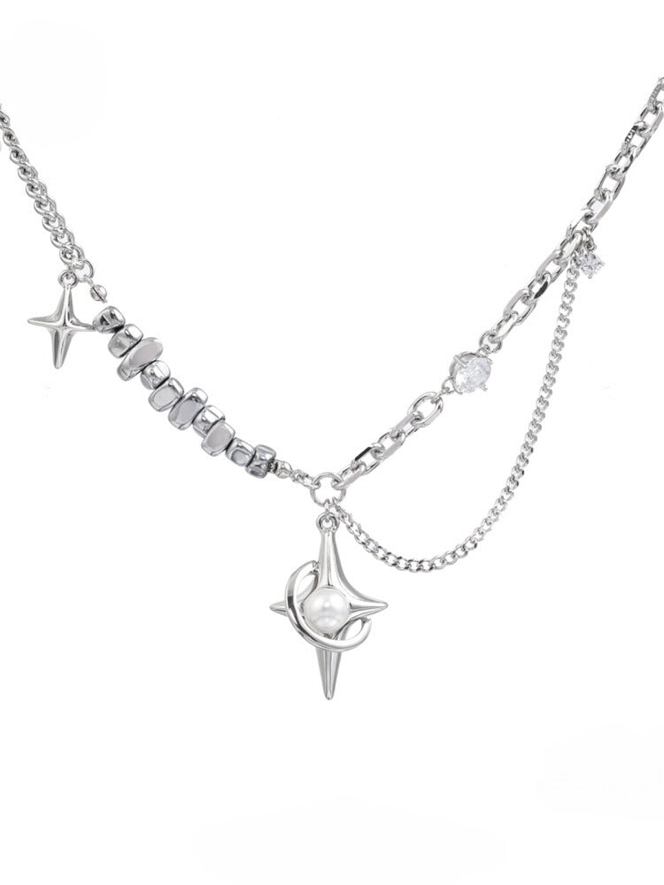 Niche star pearl necklace