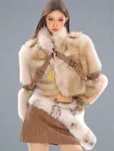 Short vintage fur Jacket