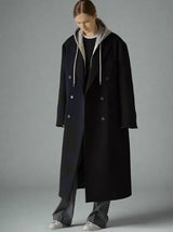 Minimalist wool overcoat for Women