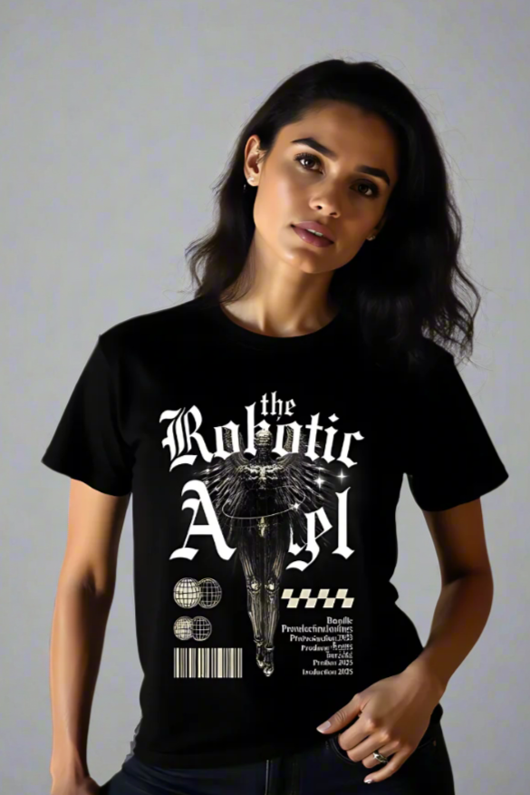 The Robotic Angel Graphic T-Shirt