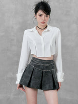 High-waisted chain retro skirt