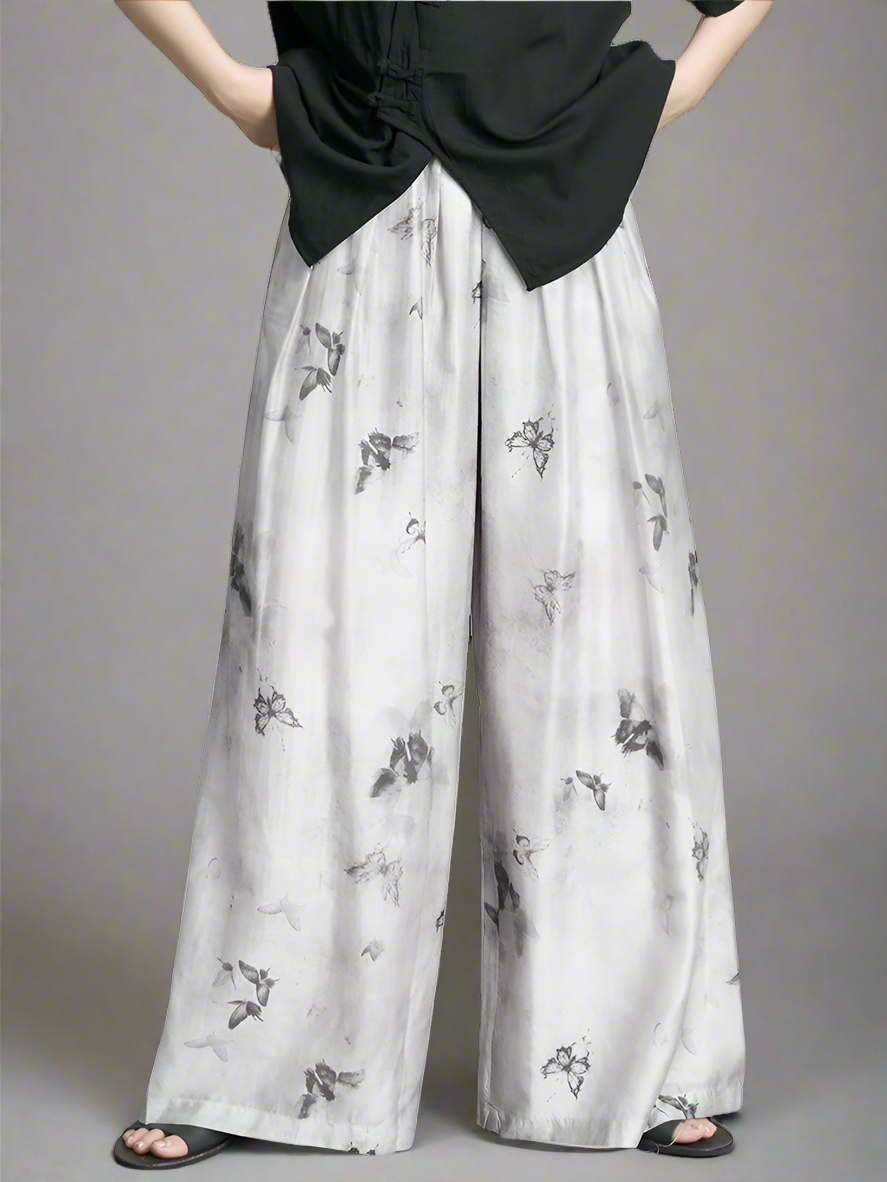 Casual Mop Wide-leg Pants