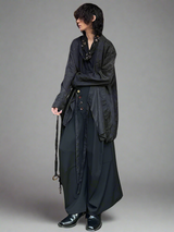 Stacked robes with long-sleeved shirts