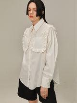 Multi-layered lace shirt