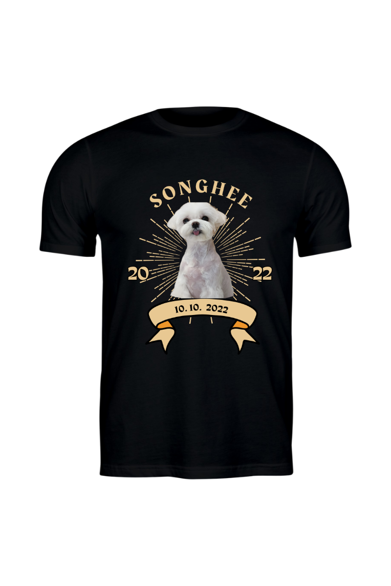 Sketch me Tee Pet Photo T-Shirts 3