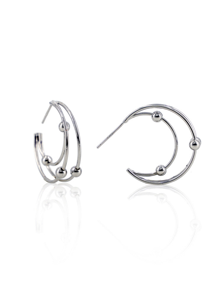 New tide hypoallergenic circle earrings