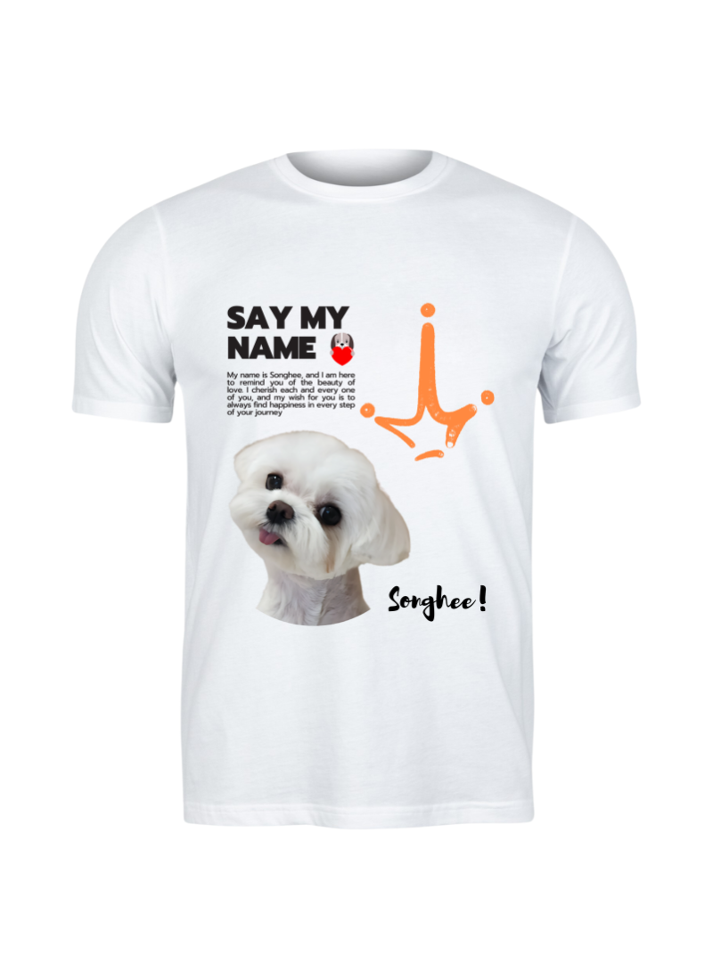 Sketch me Tee Pet Photo T-Shirts 1