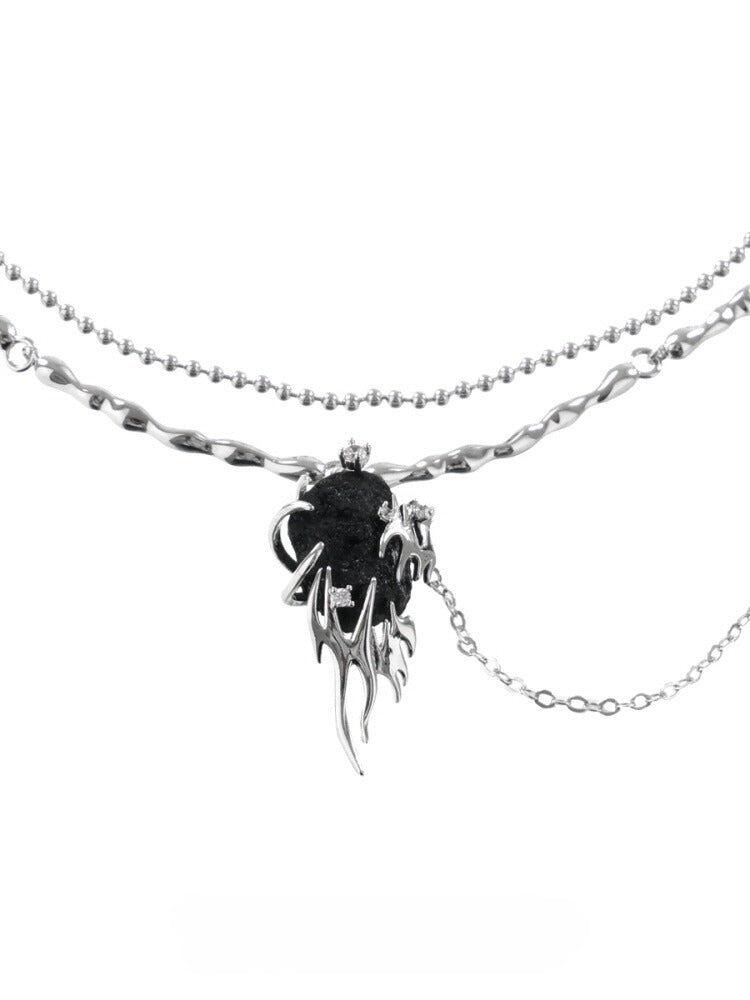 Ice source hunting clavicle chain necklace